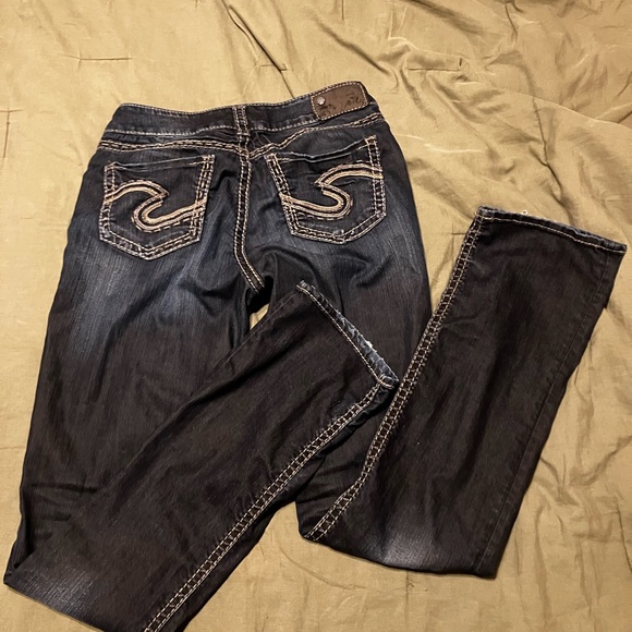 Silver Jeans Suki Baby Bootcut Dark Wash Western Y2K Denim Women’s W28 / L33 - Picture 7 of 7